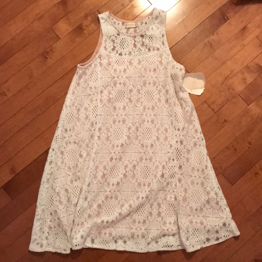 Altar’d State White and Nude Dress